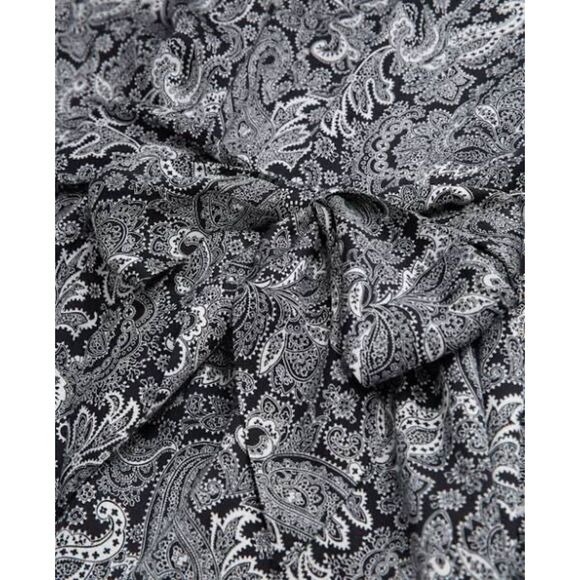 NEW The Kooples Women's Paisley Print Belted Mini Dress in Black Size 1 (US4) - Picture 7 of 16